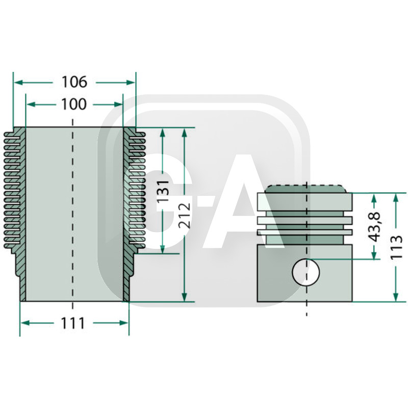 Kit cylindree tracteur Renault